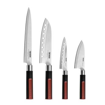 comprar CUCHILLOS JAP. ROJOS TASTY  4 UDS  MONIX M735004